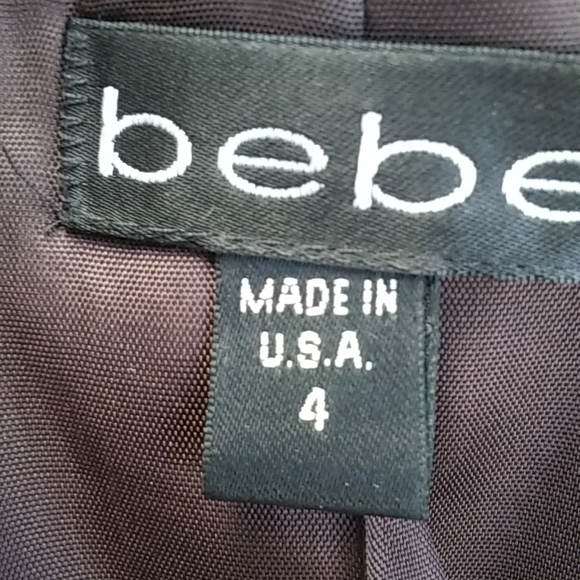 Bebe mini skirt,suit, chocolate brown. Sz.4 - Picture 8 of 9